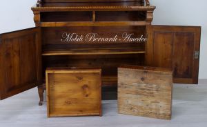 Louis Philippe style reproduction of a sideboard with solid cherry top